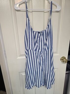 Old Navy Fit & Flare Linen-Blend Mini Dress